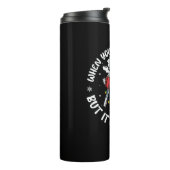 Bの中であなたは死んだときのクリスマススケルトンシャツ タンブラー (回転左)