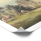 Bの外のボーリング・グリーンでのボウルのゲーム ポスター (角)