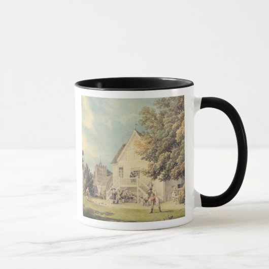 Bの外のボーリング・グリーンのボールのゲーム マグカップ (右)