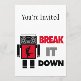 Bの男の子のBoomboxのロボット壊れ目それ 招待状