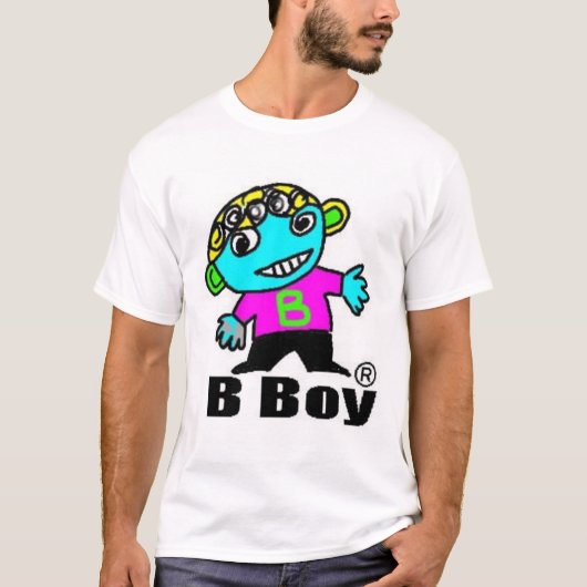 Bの男の子のTスカート Tシャツ (正面)