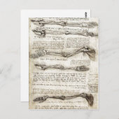 Bの腕の動きを示す研究 ポストカード (正面/裏面)