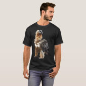 Bはひげを生やしたハゲワシの物 Tシャツ (正面フル)