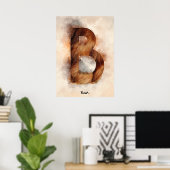 Bはクマだ ポスター (ホームオフィス)