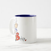 Bはパン屋のB ツートーンマグカップ (正面左)