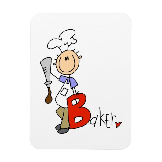 Bはパン屋のB マグネット (縦)