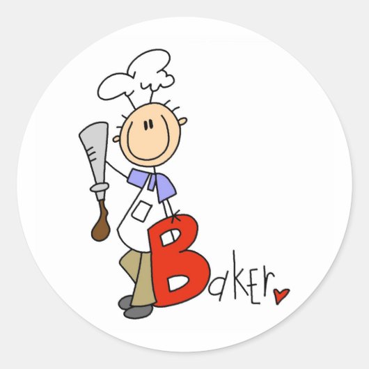 Bはパン屋のB ラウンドシール (正面)