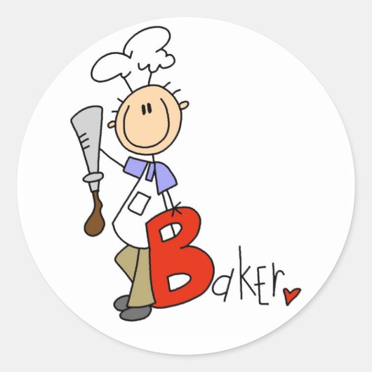 Bはパン屋のB ラウンドシール (正面)