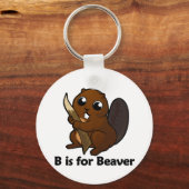 Bはビーバーのためだ キーホルダー (正面)