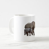 BはブラックRhino用 コーヒーマグカップ (正面左)