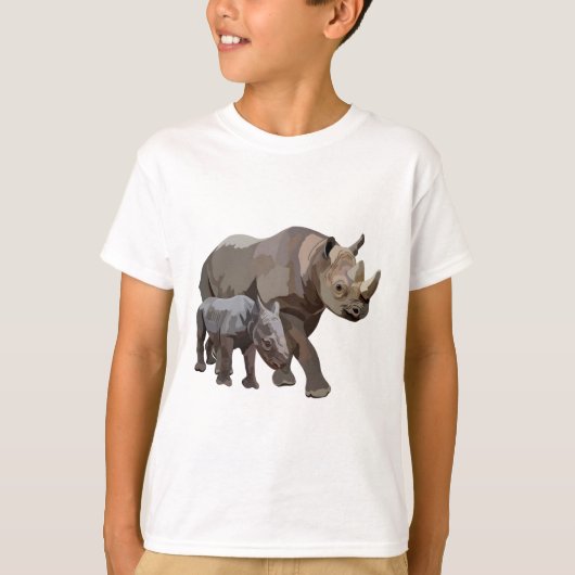 BはブラックRhino用 Tシャツ (正面)