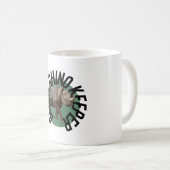 BはブラックRhino Keeper向け コーヒーマグカップ (正面右)