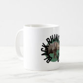BはブラックRhino Keeper向け コーヒーマグカップ (正面左)