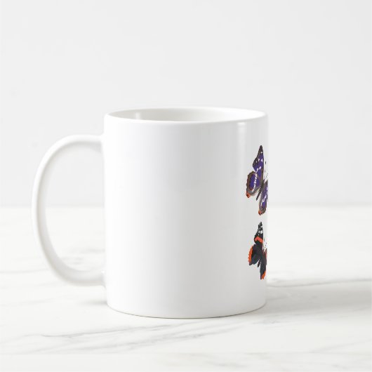 Bはブリティッシュ・蝶 コーヒーマグカップ (左)