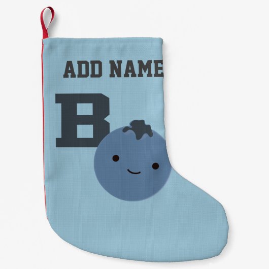 Bはブルーベリー スモールクリスマスストッキング (正面)