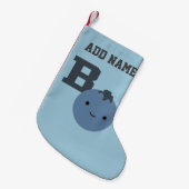 Bはブルーベリー スモールクリスマスストッキング (正面 (吊り時))