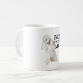 Bはプードル最高のマム向け コーヒーマグカップ (正面左)