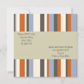 Bはベビー用-ボーイベビーシャワー招待状 招待状 (裏面)