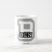 Bはベンのためです コーヒーマグカップ (中央)