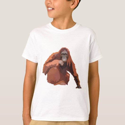 Bはボルネアン・オランウータン行きだ Tシャツ (正面)