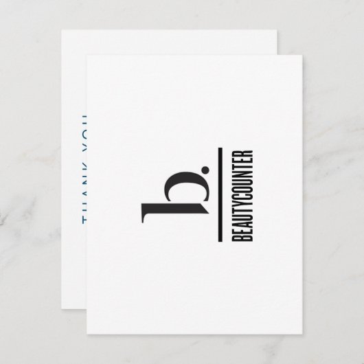 bはボーティカウンタサンキューカード サンキューカード (正面/裏面)