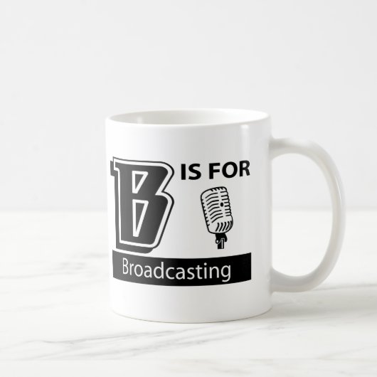 Bは放送のためです コーヒーマグカップ (右)