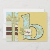 Bは男の子の招待状のためです 招待状 (正面)