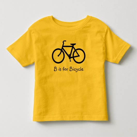 Bは自転車のB トドラーTシャツ (正面)