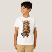 Bは黒足猫用 Tシャツ (正面フル)