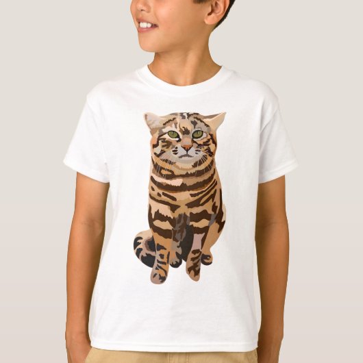 Bは黒足猫用 Tシャツ (正面)
