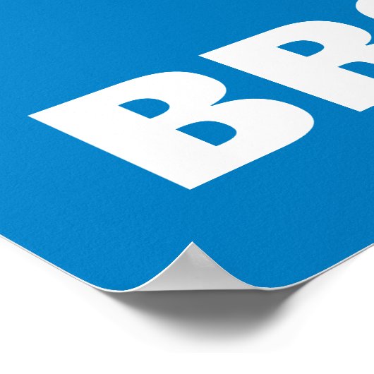 Bは|があなたの名前を加える大きい鳥のためです ポスター (角)