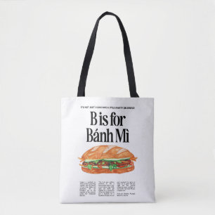 BはBanh Mi Vietnamサンドイッチ用 トートバッグ