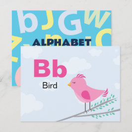 BはBird用 – アルファベットフラッシュカード ポストカード