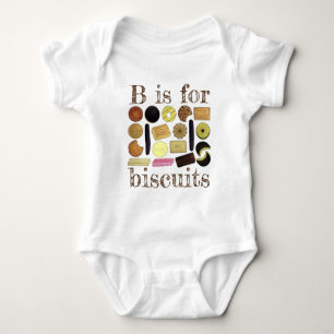 BはBiscuits UK British Cookies Digestives用 ベビーボディスーツ