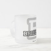 BはBrielleのためです フロストグラスマグカップ (正面左)