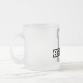 BはBrielleのためです フロストグラスマグカップ (左)