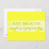 Bやる気を起こさせるに向かってただ呼吸する ポストカード (正面/裏面)