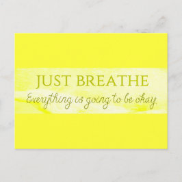 Bやる気を起こさせるに向かってただ呼吸する ポストカード