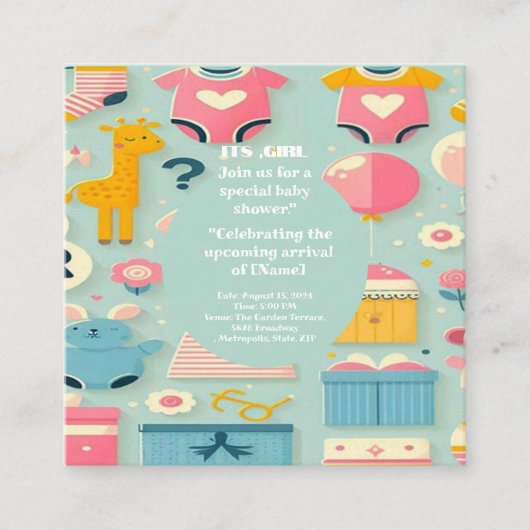 Bアビガールシャワーパステルグリーンマルチエメンタル エンクロージャーカード (正面)