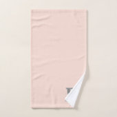 Bイニシャルパーソナライズされたシルバーモノグラムあなたの名前 バスタオルセット (ハンドタオル)