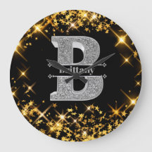 Bイニシャルパーソナライズされたシルバーモノグラムあなたの名前