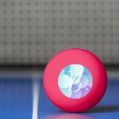 Bイニシャル名バブルゲームパドルブルーパープル 卓球ボール (ネット)