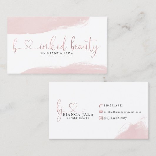 Bインカスタムク美しい用名刺 名刺 (正面/裏面)