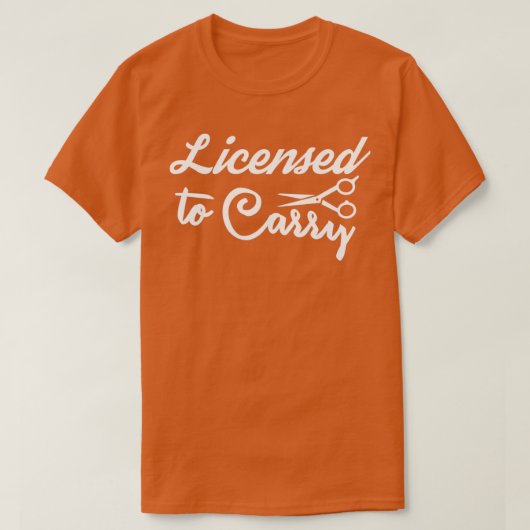 Bカットはさみ運に許可されたヘアスタイリスト Tシャツ (デザイン正面)