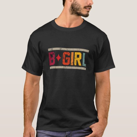 Bガールブレイクダンス Tシャツ (正面)