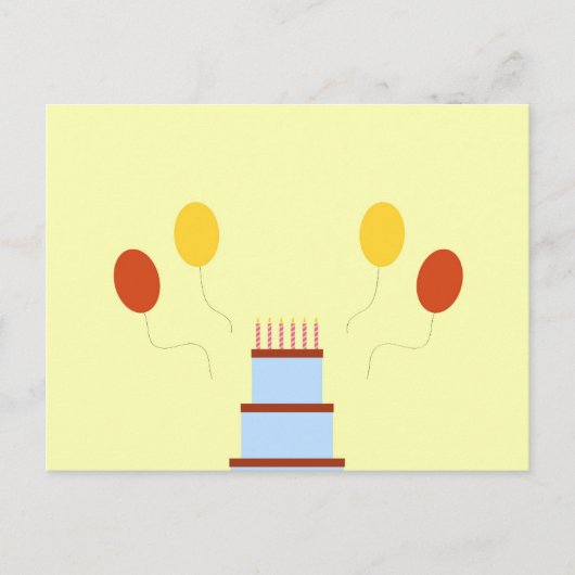 bケーキのコピー ポストカード (正面)