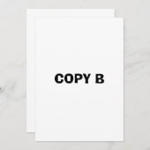 bコピー 招待状 (正面/裏面)