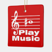 Bシャープミュージカル表記 セラミックオーナメント (左)