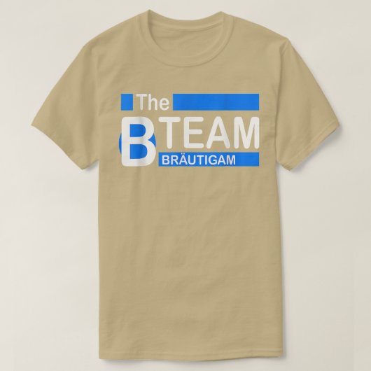 Bチームの新郎の友人たち 飲み会 Tシャツ (デザイン正面)