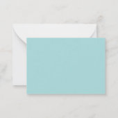 Bデークラシックカード用誕生日ブルーアドバイス ノートカード (裏面)